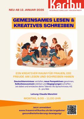 ZURZEIT KEINE FREIEN PLÄTZE: Gemeinsames Lesen & kreatives Schreiben