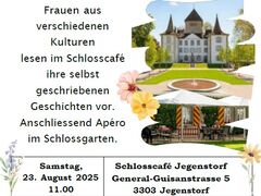 Lesung im SCHLOSSCAFE JEGENSTORF